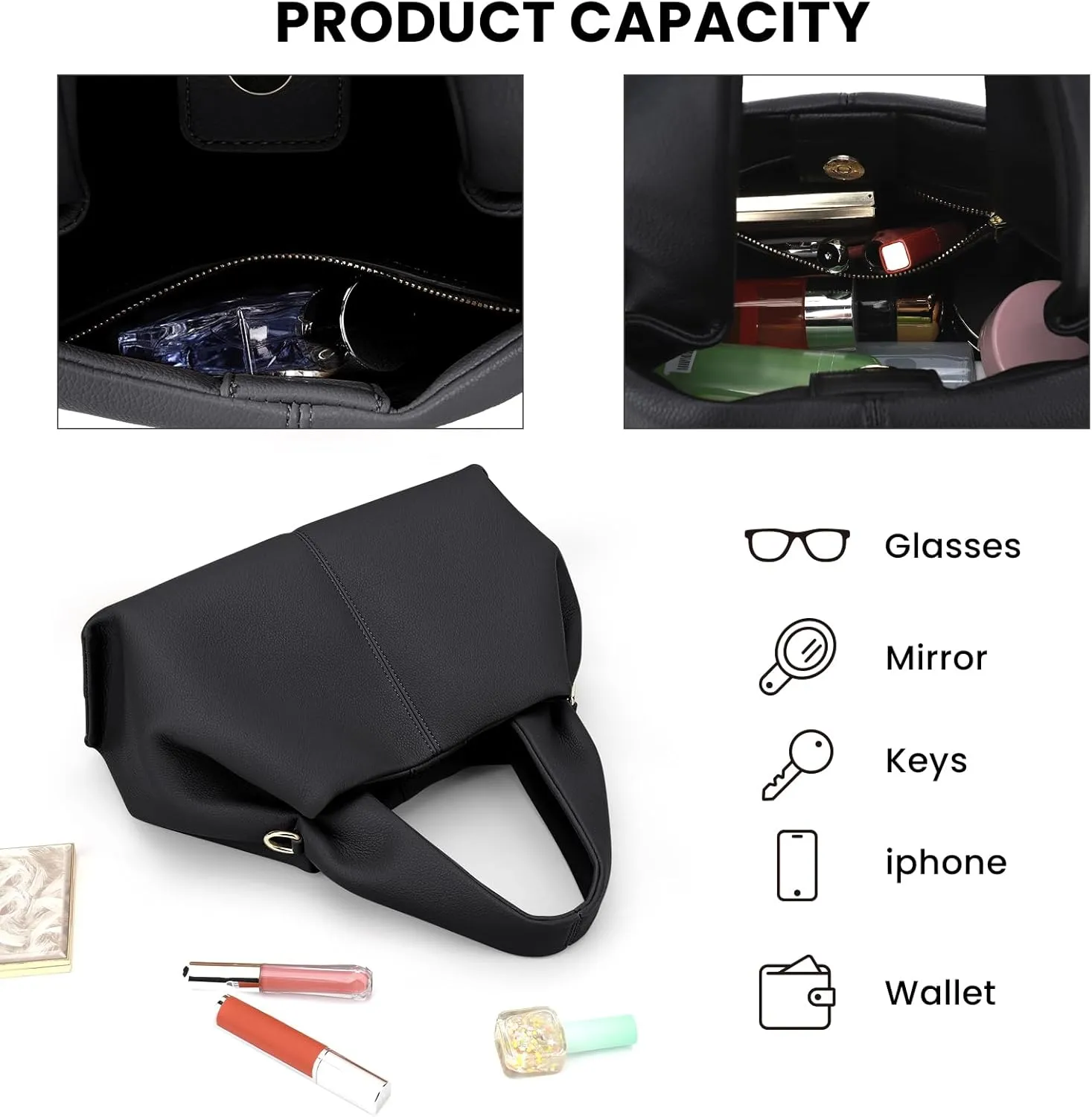 JQWYGB Cloud Pouch Dumpling Clutch Purse Women Tote Shoulder Retro Crossbody Bag with Removable Strap
