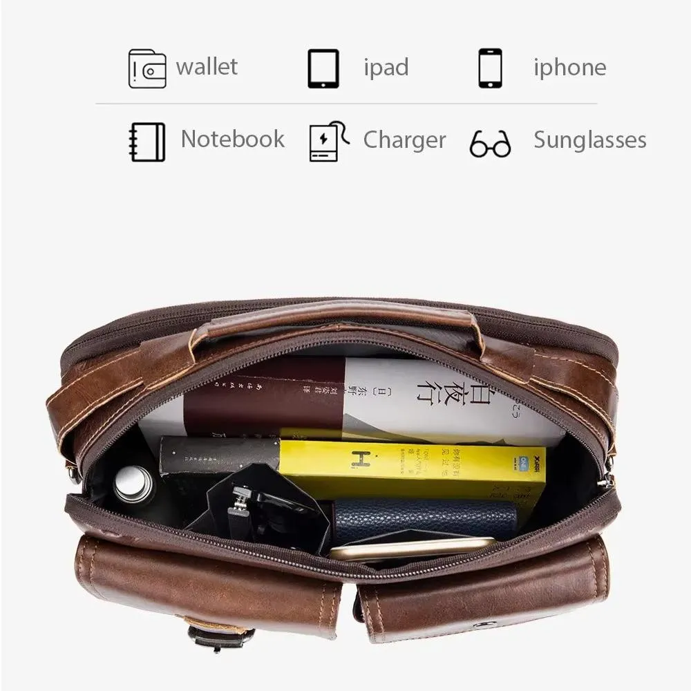 Justin | Classic Messenger Bag with Multi-Compartment Design