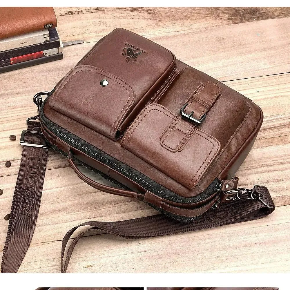 Justin | Classic Messenger Bag with Multi-Compartment Design