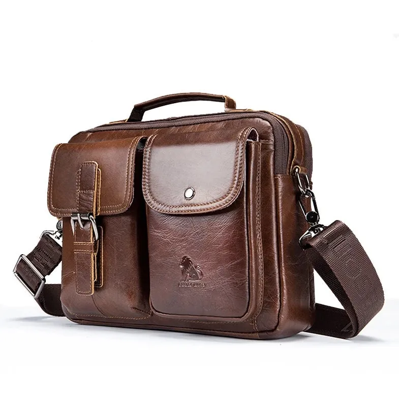 Justin | Classic Messenger Bag with Multi-Compartment Design