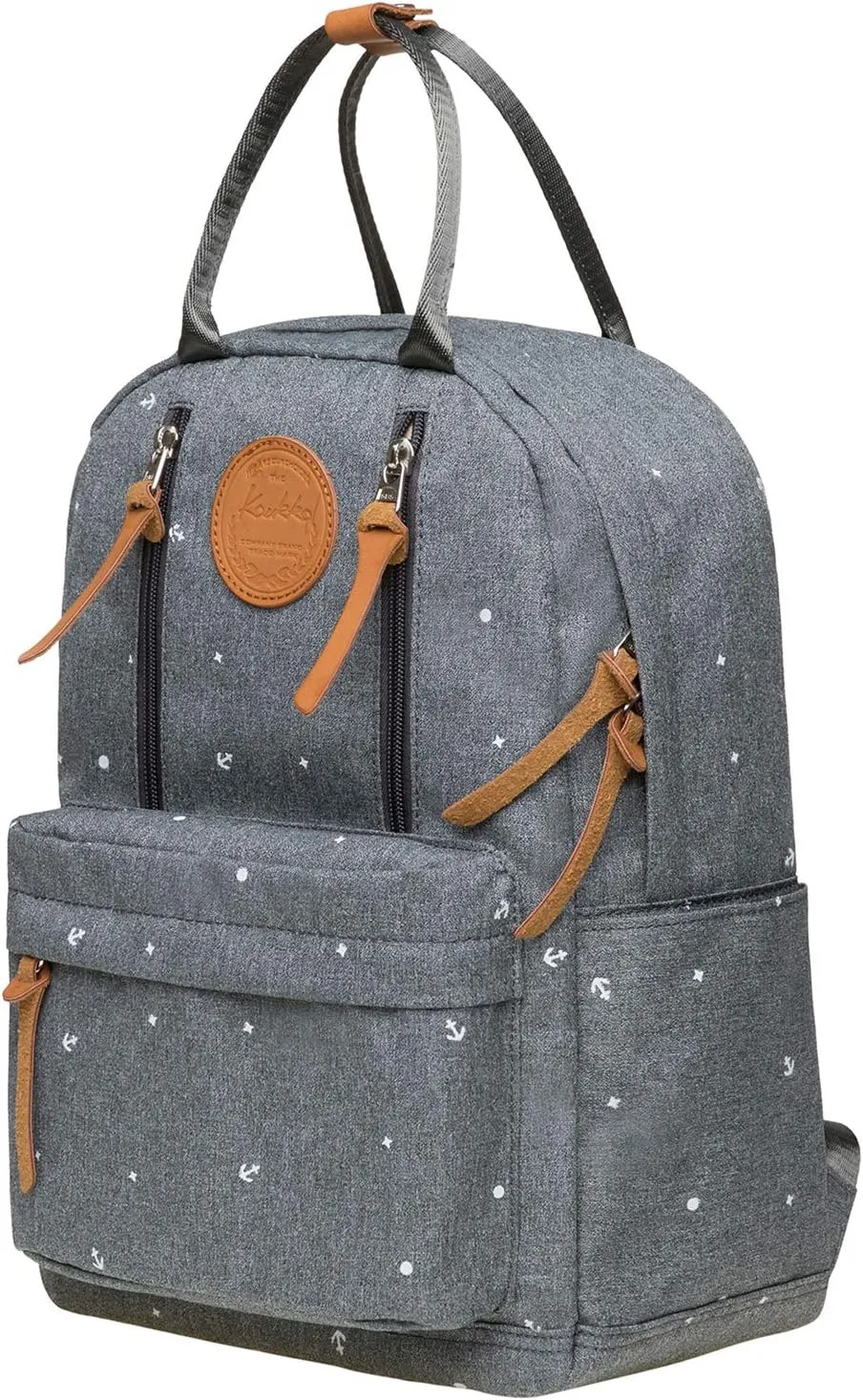 KAUKKO Lightweight Backpack Casual Travel Daypack Causal Backpack Shoulder Book Bag Multipurpose Daypacks (06-2-Grey)