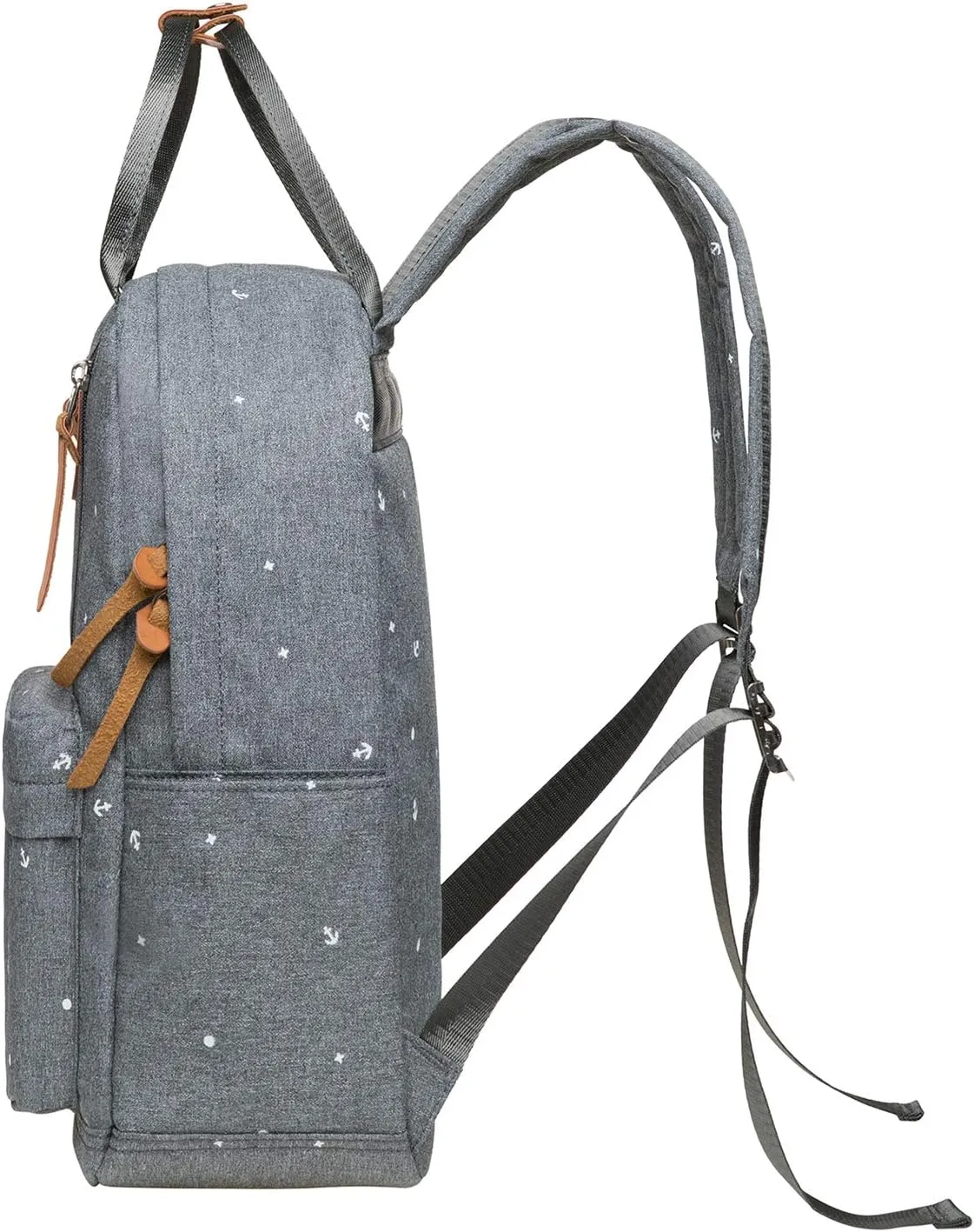 KAUKKO Lightweight Backpack Casual Travel Daypack Causal Backpack Shoulder Book Bag Multipurpose Daypacks (06-2-Grey)