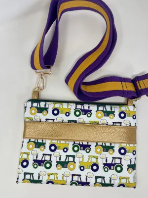 Kayla Guitar Strap Clutch- Parade tractor