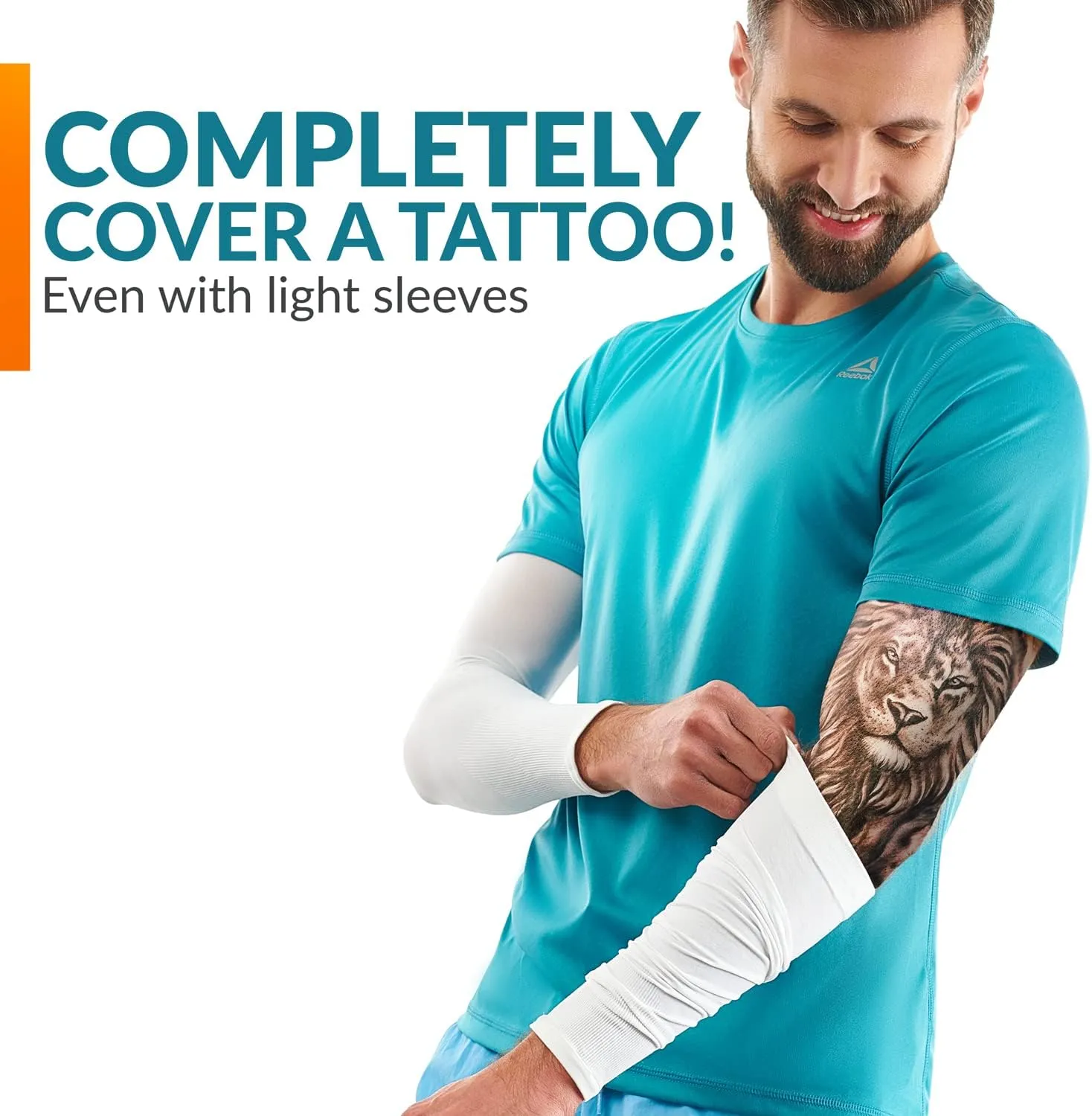KEMFORD Arm Sleeves for Men and Women – Sun Protection – Cooling UPF 50 Compression – Basketball Running