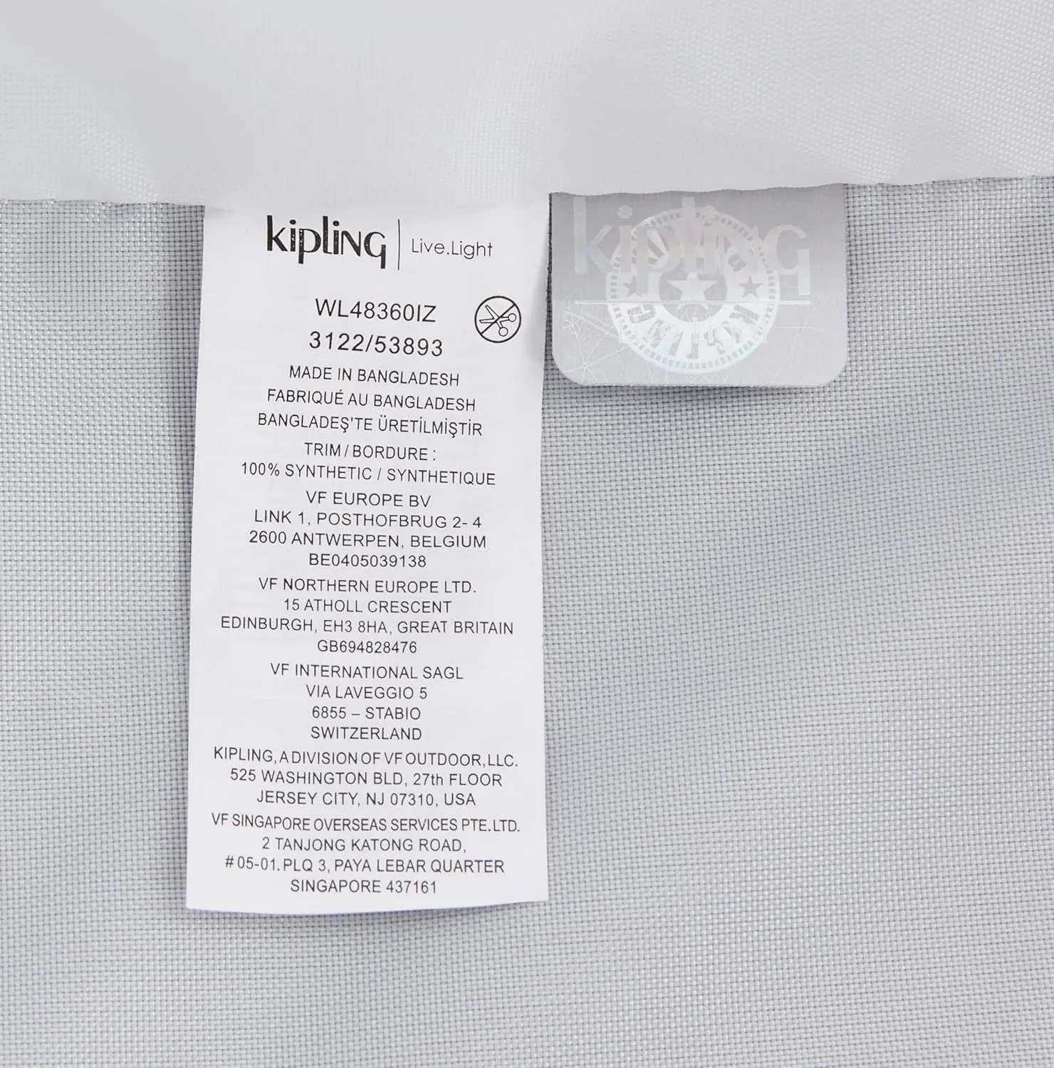 Kipling Women's Darcey Medium 26-Inch Softside Checked Rolling Luggage, 360 Degree Spinning Wheels