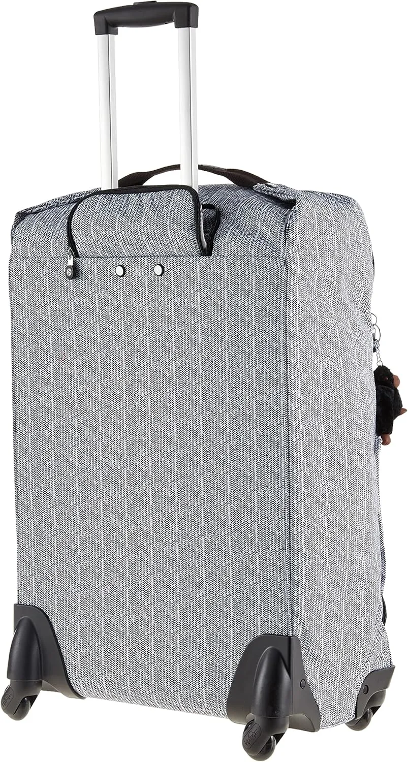Kipling Women's Darcey Medium 26-Inch Softside Checked Rolling Luggage, 360 Degree Spinning Wheels