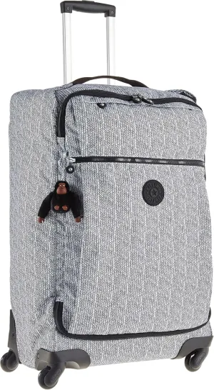 Kipling Women's Darcey Medium 26-Inch Softside Checked Rolling Luggage, 360 Degree Spinning Wheels