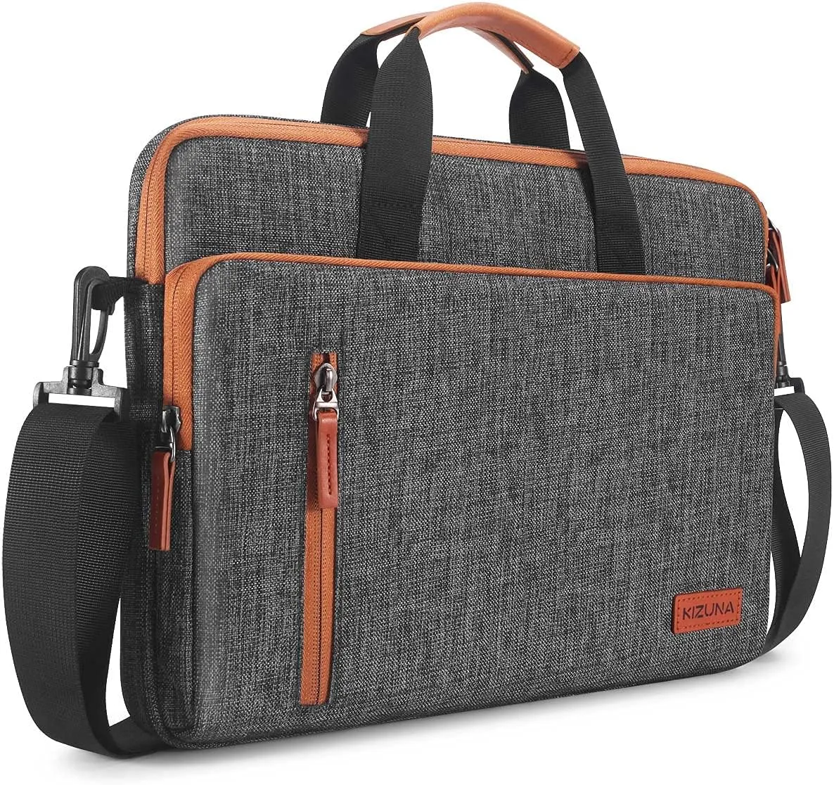 KIZUNA Laptop Bag Case 13.3 Inch Computer Shoulder Messenger Sleeve Briefcase for 13" MacBook Air/MacBook Pro 14 M2 Pro/M1 MAX/14 Lenovo ThinkPad X1 Carbon/IdeaPad Flex 5i /Huawei,Brown