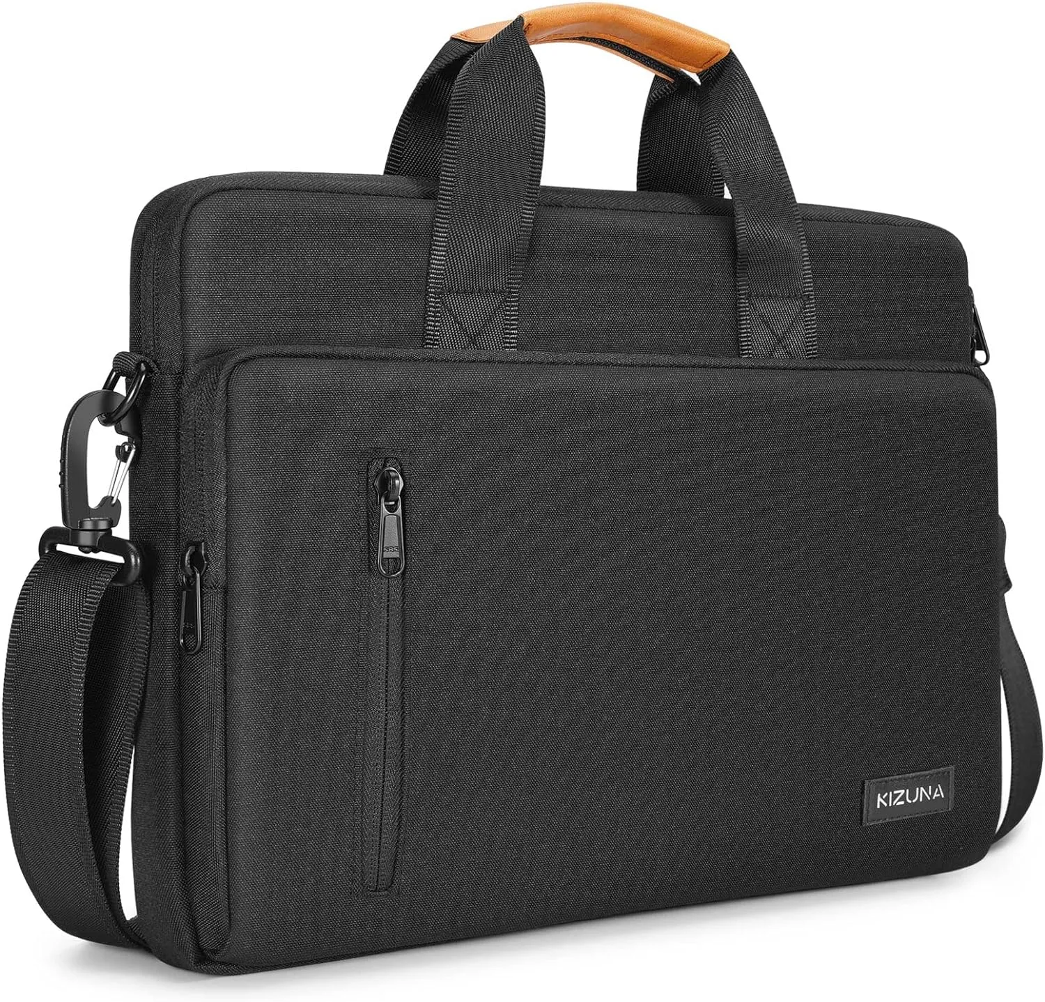 KIZUNA Laptop Bag Case 15.6 Inch Computer Shoulder Sleeve Briefcase For 16" MacBook Pro M1 M2 M3/16 Lenovo IdeaPad Flex 5i/Thinkbook 16  /15" IdeaPad Gaming 3i/Slim 3i /Dell XPS 15,Black