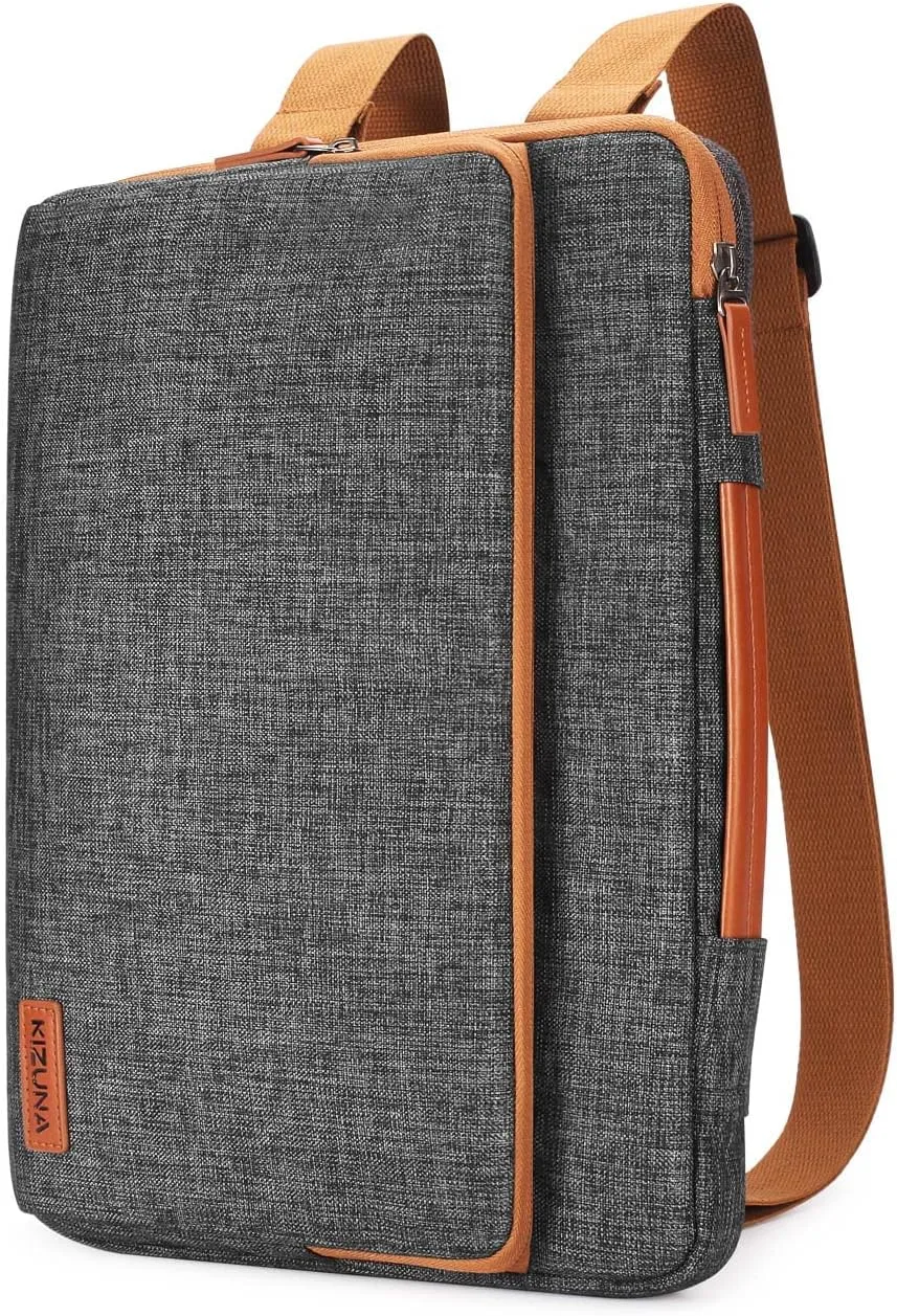 KIZUNA Laptop Bag Case 15.6 Inch Computer Shoulder Sleeve Briefcase For MacBook Pro 16 M1 M2 Max 2023/MacBook Air 15 M2/15 IdeaPad Gaming 3i/Legion Slim 5i Gen 8/Thinkbook 16 /IdeaPad Flex 5i,Brown