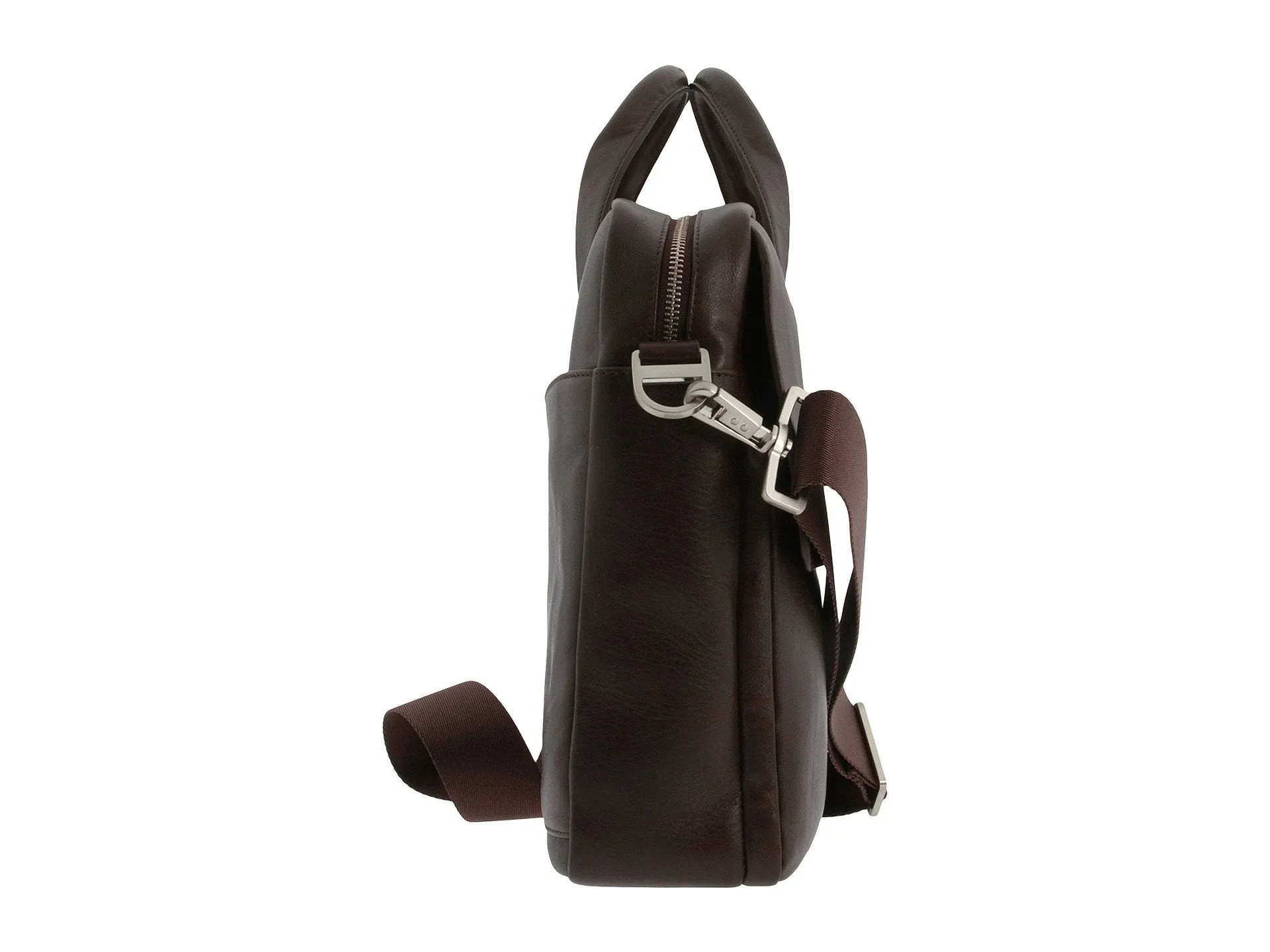 Knomo London 17" Leather Laptop Bag