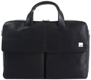 Knomo London 17" Leather Laptop Bag