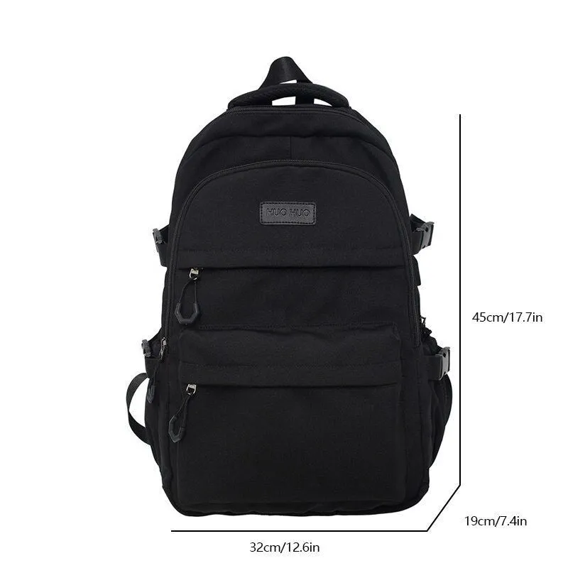 Korean Version Of Harajuku High School Solid Junior High School Student College Style Backpack