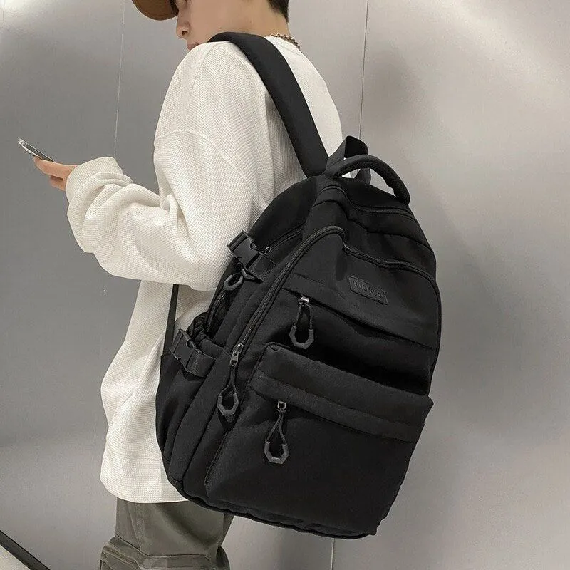 Korean Version Of Harajuku High School Solid Junior High School Student College Style Backpack