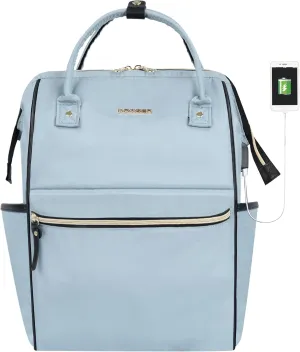 KROSER Laptop Backpack 17" Stylish Backpack Water Repellent College Casual Daypack with USB Port Travel Business Work Bag-Deg