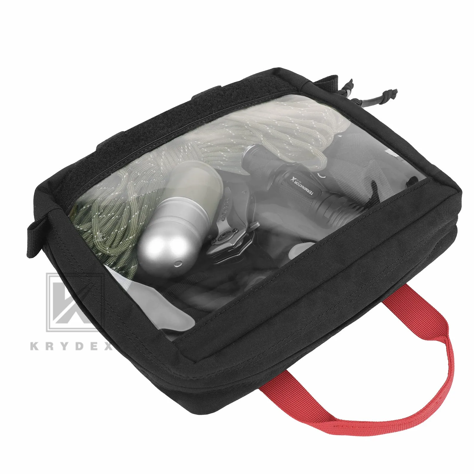 Krydex Clear Top Insert Large/Small for D3 Tactical Backpack Organizer Bag Hook & Loop Medic Pouch