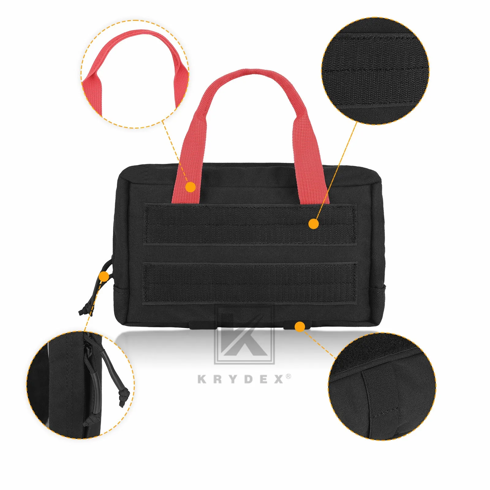 Krydex Clear Top Insert Large/Small for D3 Tactical Backpack Organizer Bag Hook & Loop Medic Pouch
