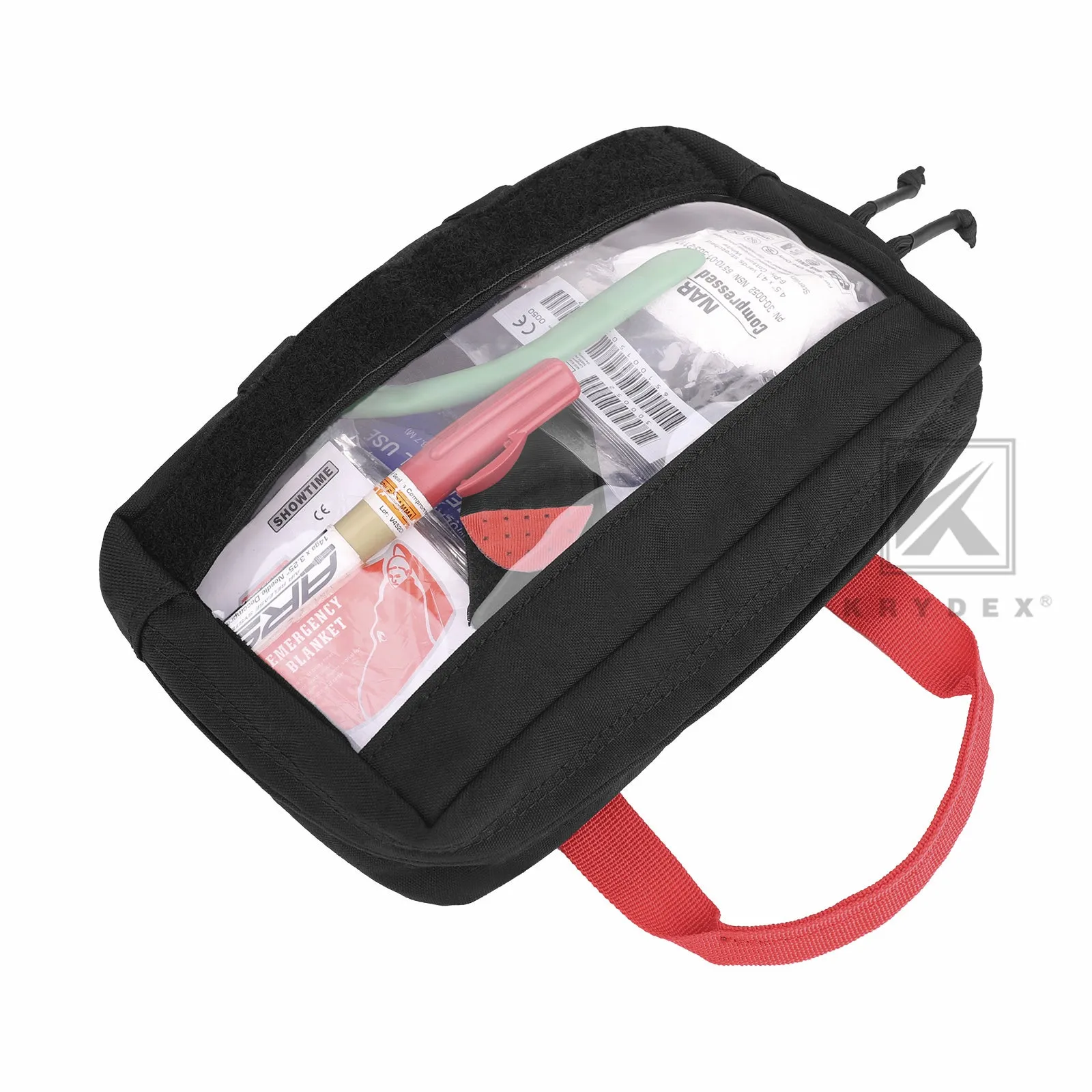 Krydex Clear Top Insert Large/Small for D3 Tactical Backpack Organizer Bag Hook & Loop Medic Pouch
