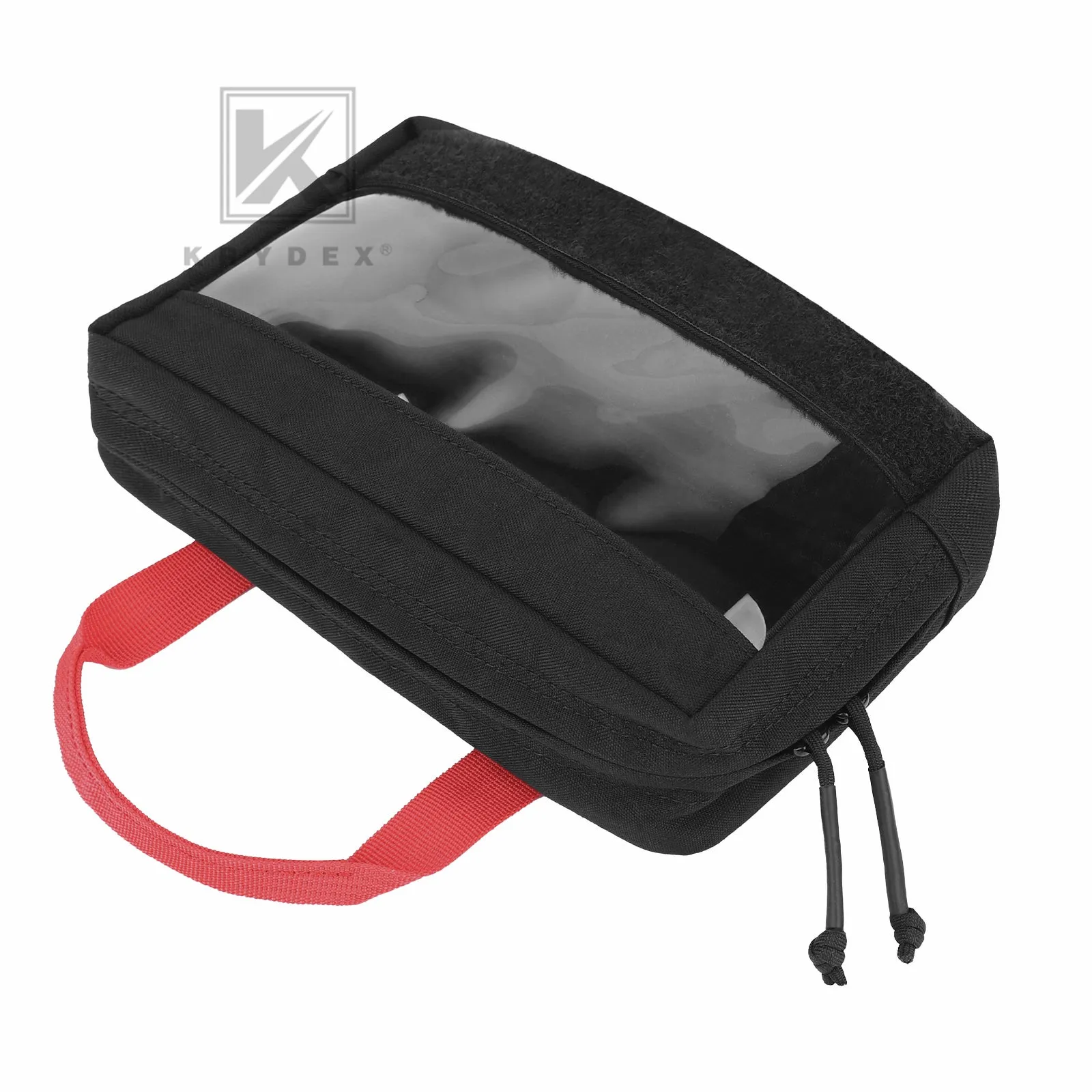 Krydex Clear Top Insert Large/Small for D3 Tactical Backpack Organizer Bag Hook & Loop Medic Pouch
