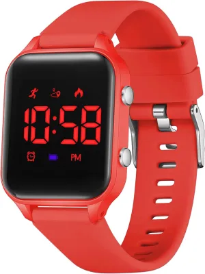 L LAVAREDO Waterproof Kids Digital Watches for Boys Girls,Sport Watch with Pedometer Stopwatch Vibration Alarm for Ages 5-13,No App Fitness Tracker Watch for Kids Teens Birthday Christmas Gifts