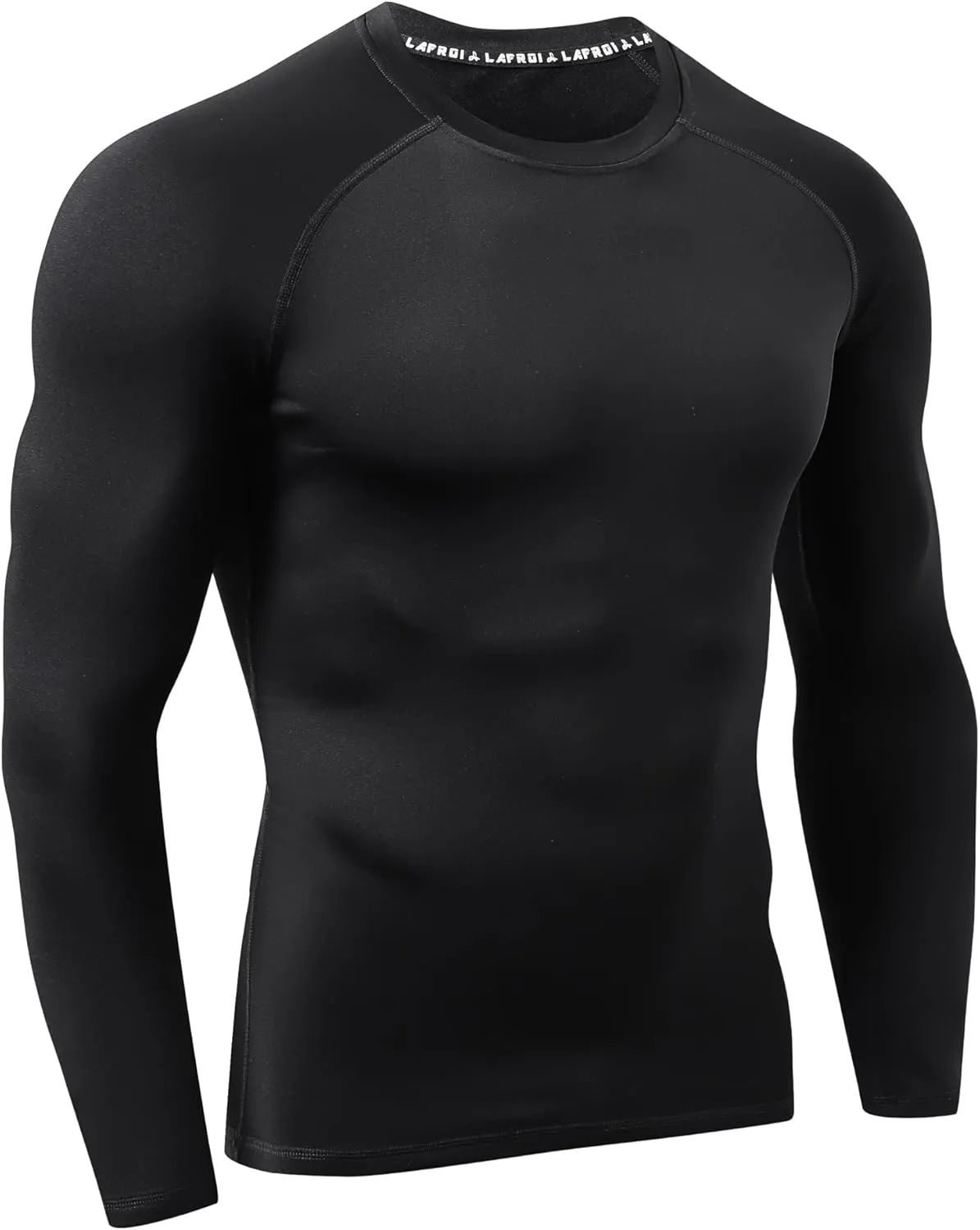 LAFROI Men's Thermal Fleece Winter Long Sleeve Compression Baselayer Top Shirt-MJSY01