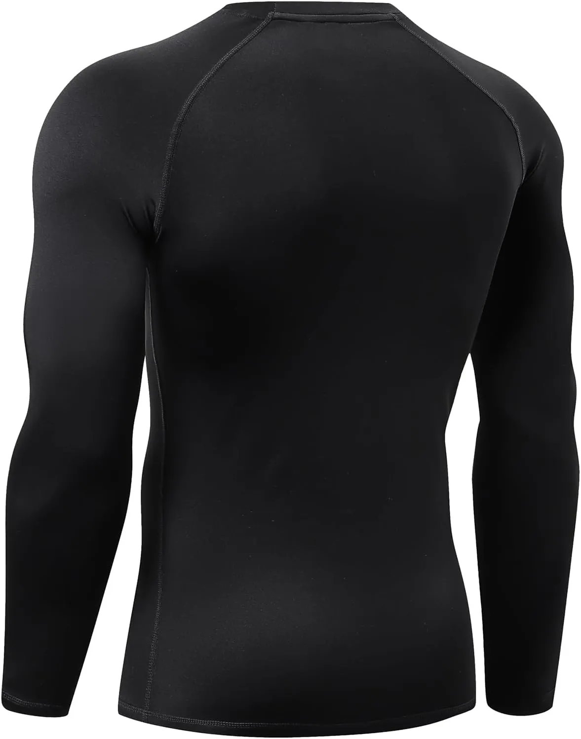 LAFROI Men's Thermal Fleece Winter Long Sleeve Compression Baselayer Top Shirt-MJSY01