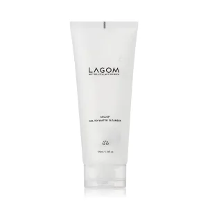 LAGOM Cellup Gel To Water Cleanser | No Foam Transparent Formula, Jelly Texture, Morning Cleanser, Hydrating Daily Face Wash 5.74 Fl Oz