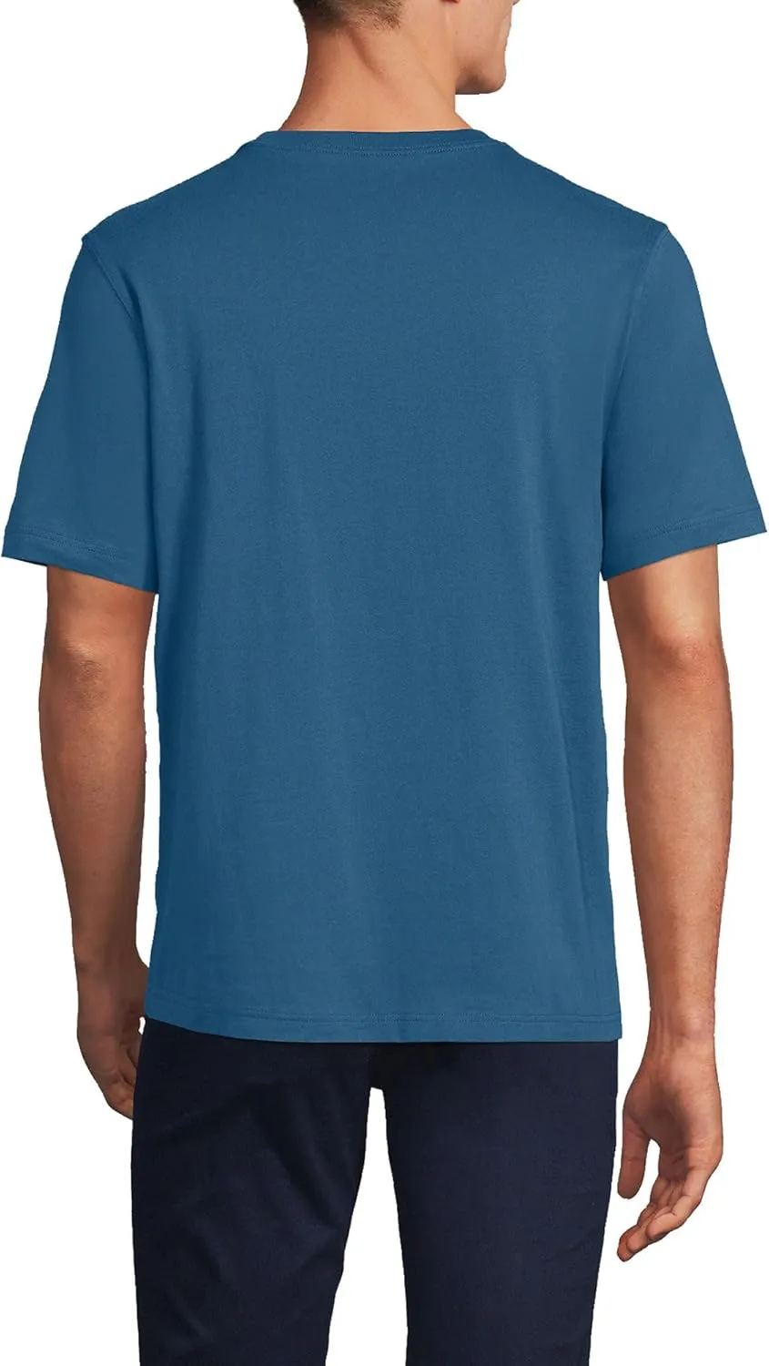 Lands' End Men's Super-T Short Sleeve T-Shirt with Pocket