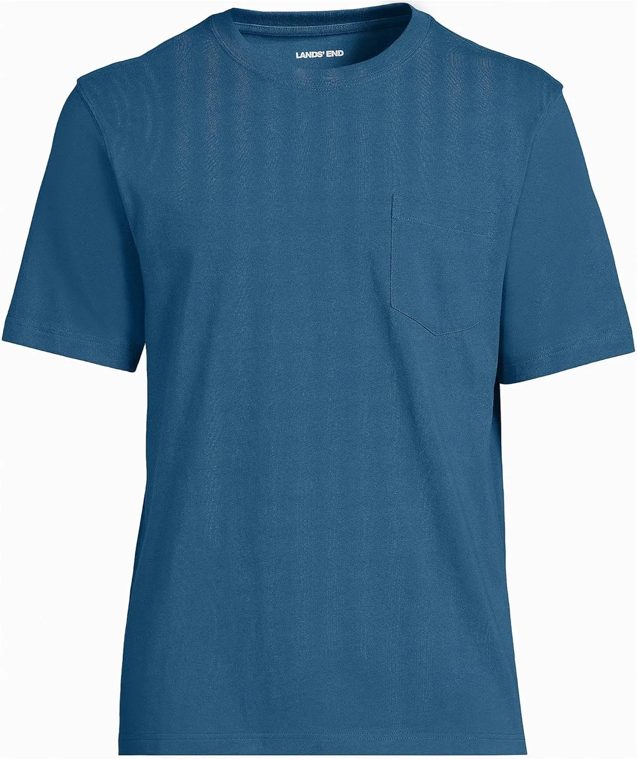 Lands' End Men's Super-T Short Sleeve T-Shirt with Pocket