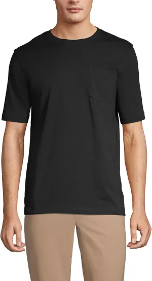 Lands' End Men's Super-T Short Sleeve T-Shirt with Pocket