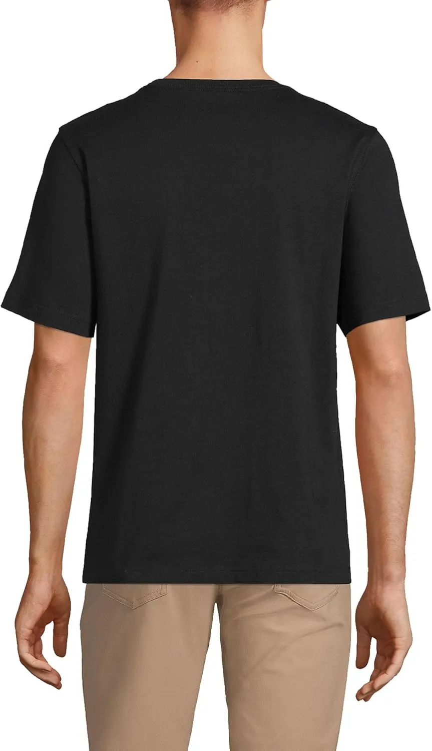 Lands' End Men's Super-T Short Sleeve T-Shirt with Pocket