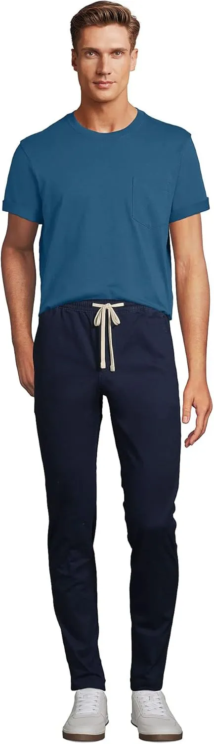 Lands' End Men's Super-T Short Sleeve T-Shirt with Pocket