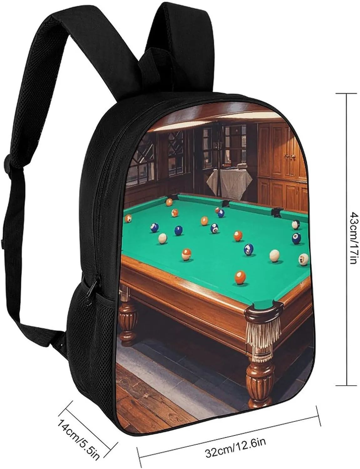 Laptop Backpack for Men Women Daypack Billiard Computer Bag Travel Backpacks Laptop Bag