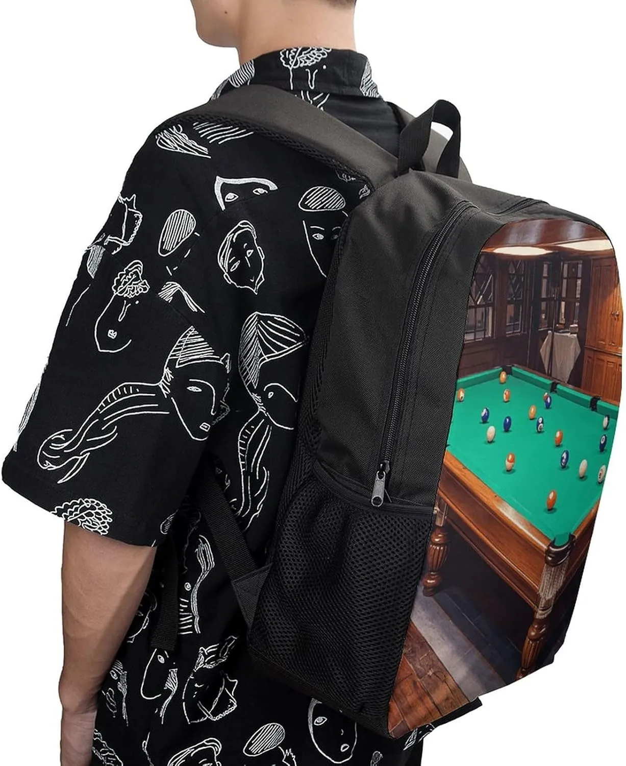 Laptop Backpack for Men Women Daypack Billiard Computer Bag Travel Backpacks Laptop Bag