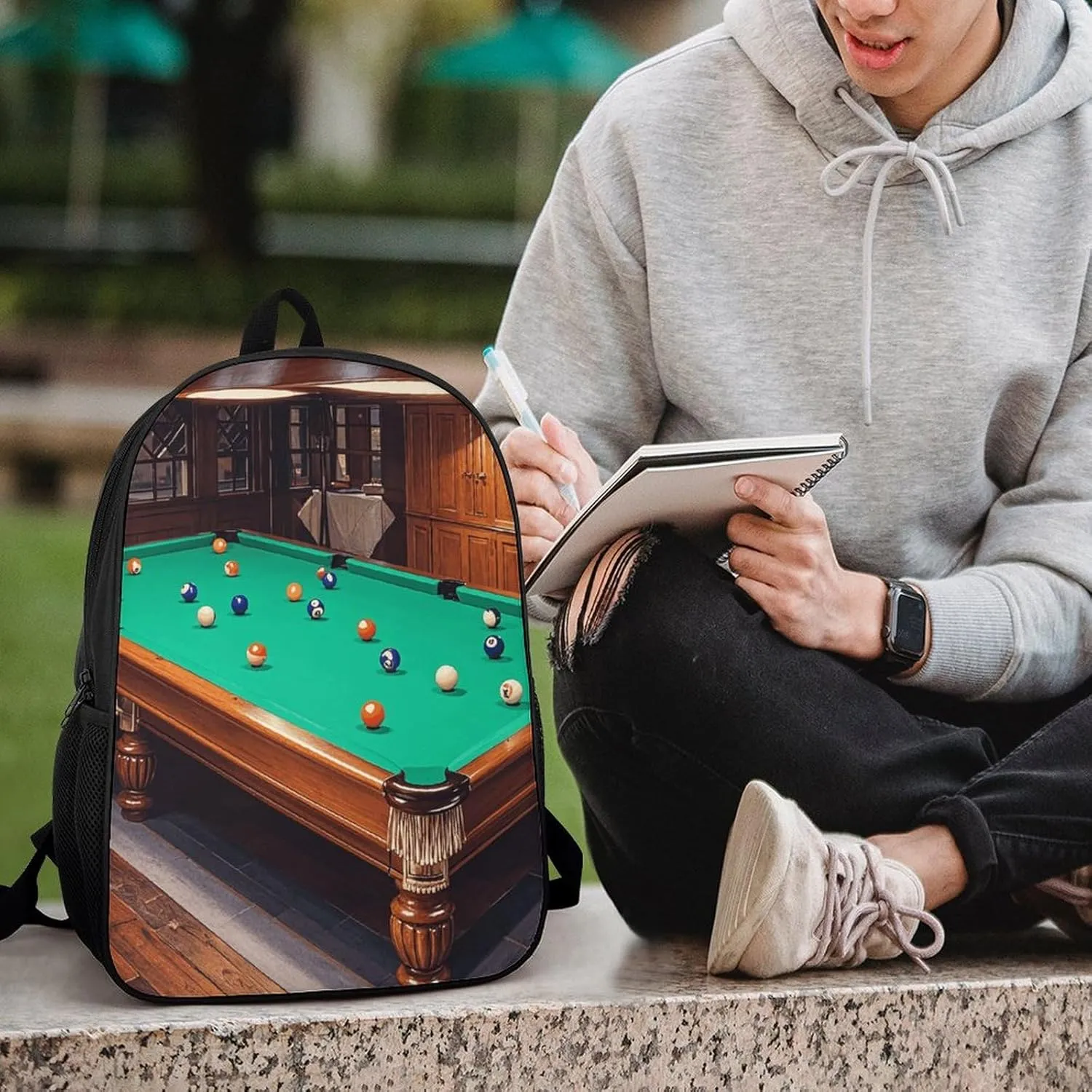 Laptop Backpack for Men Women Daypack Billiard Computer Bag Travel Backpacks Laptop Bag