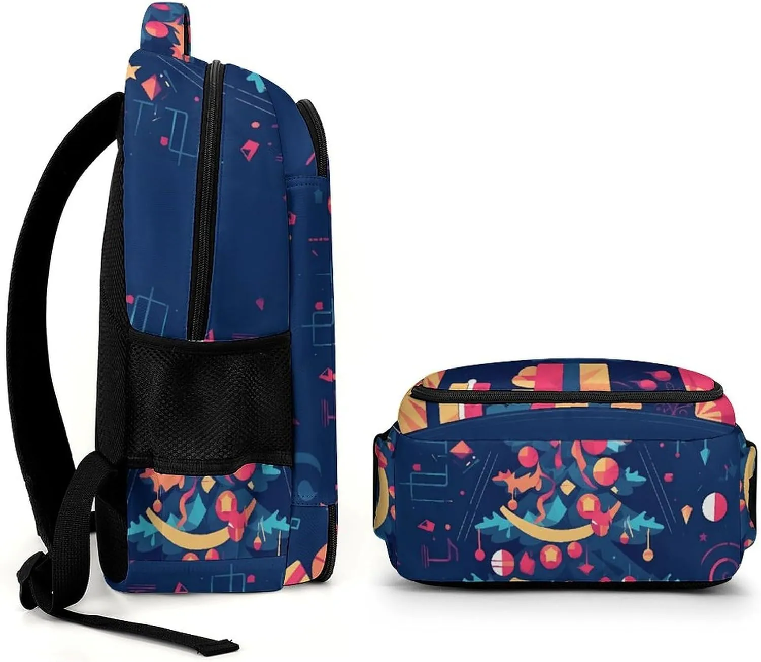 Laptop Backpack for Men Women Daypack Cartoon Christmas Tree Computer Bag Travel Backpacks Laptop Bag