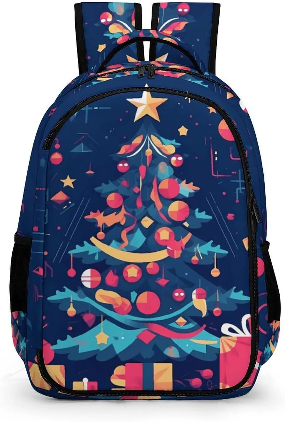 Laptop Backpack for Men Women Daypack Cartoon Christmas Tree Computer Bag Travel Backpacks Laptop Bag