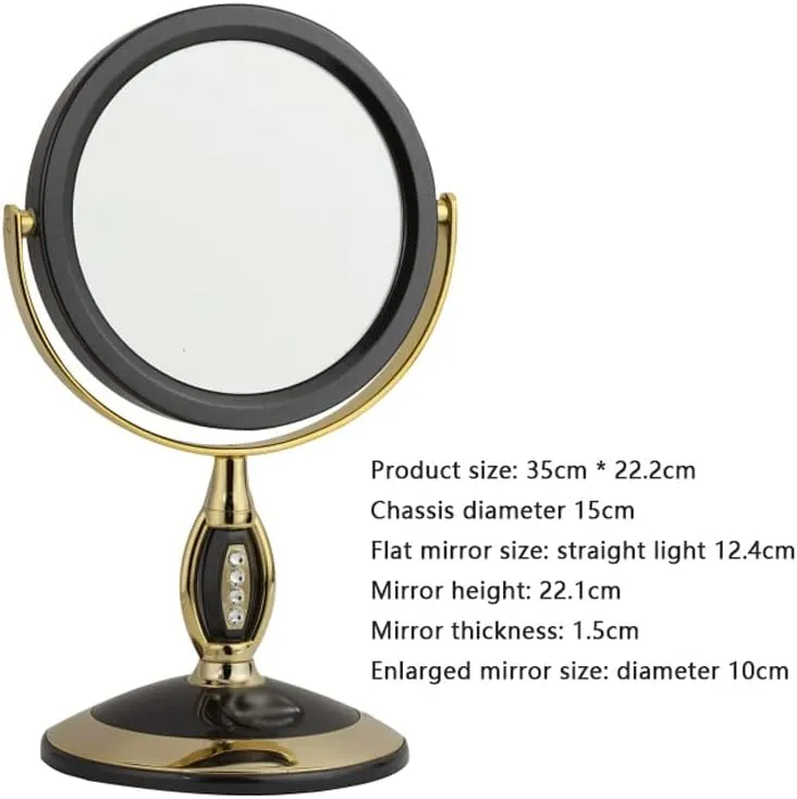 Large Desktop Double-Sided Makeup Mirrors European and American Desktop Mirrors