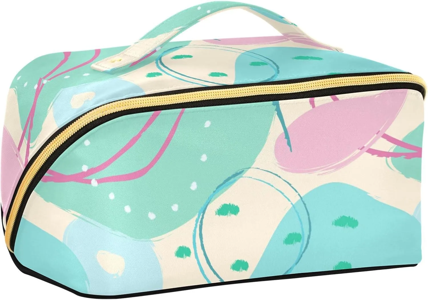 Large Travel Makeup Bag for Women Makeup Essentials Organizer Case with Divider