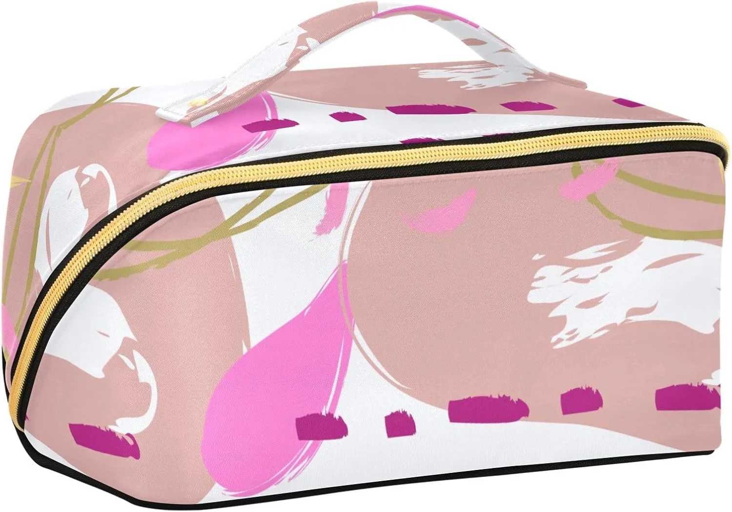 Large Travel Makeup Bag for Women Makeup Essentials Organizer Case with Divider