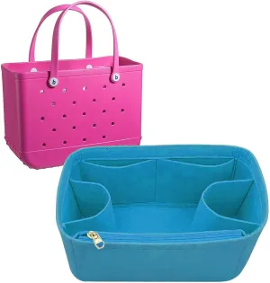 Lckaey Beach Bag Organizer for bogg bag accessories medium Storage bag divider insert 3018Blue-M