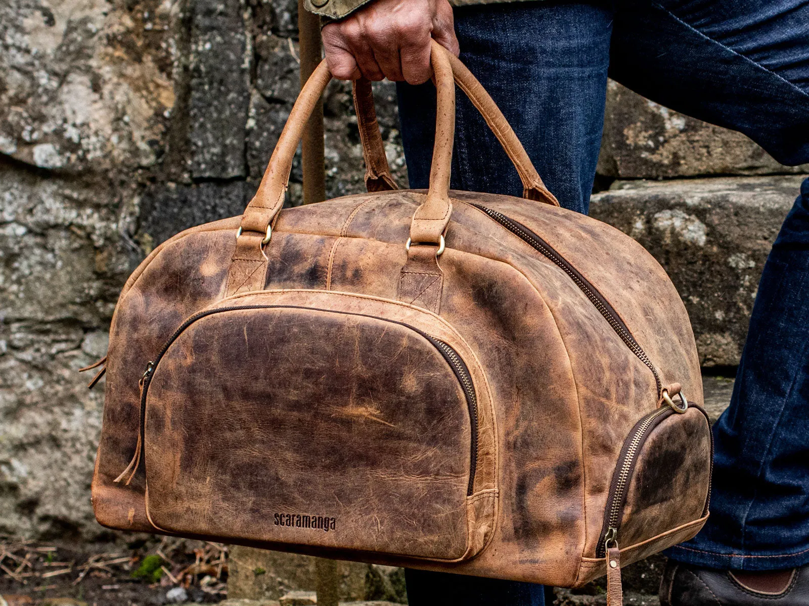 Leather Holdall For Men