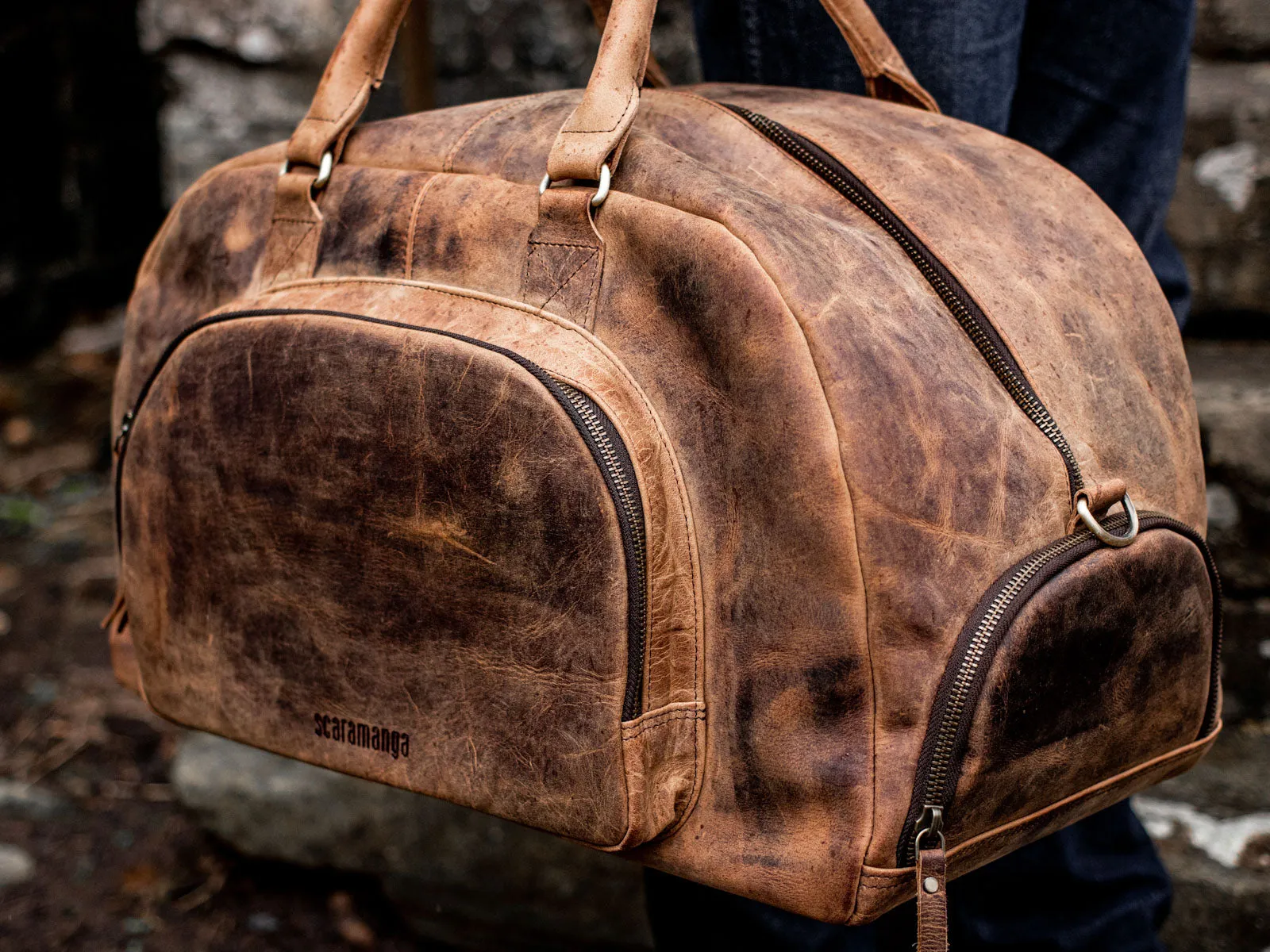 Leather Holdall For Men