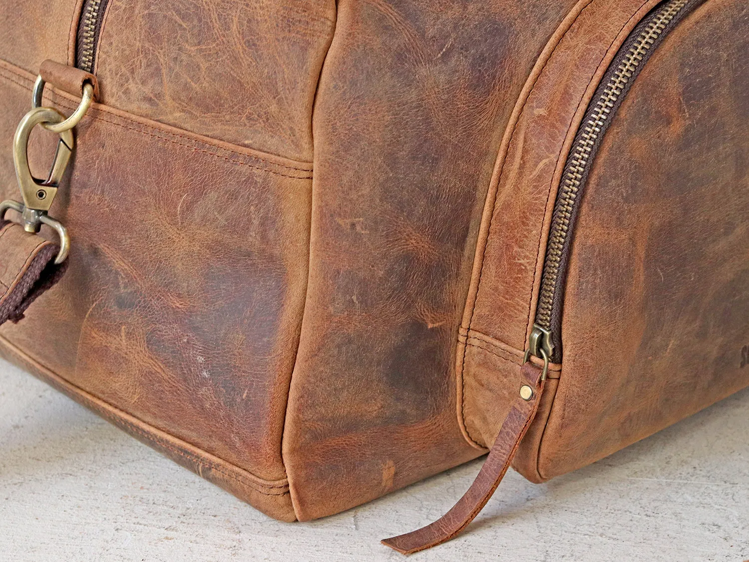Leather Holdall For Men