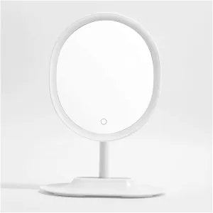 Led Beauty Makeup Mirror Smart Desktop with Light Fill Light Adjustable Girl Gift Vibrating with White White