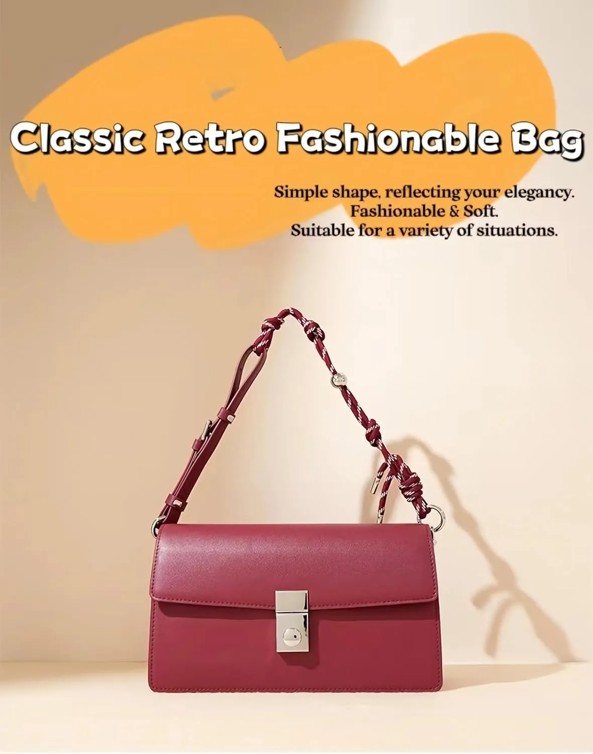 LeGeng 2025 New Versatile Crossbody & Shoulder bag Niche Design Women's collection,Top Layer Cowhide,Comfortable Straps