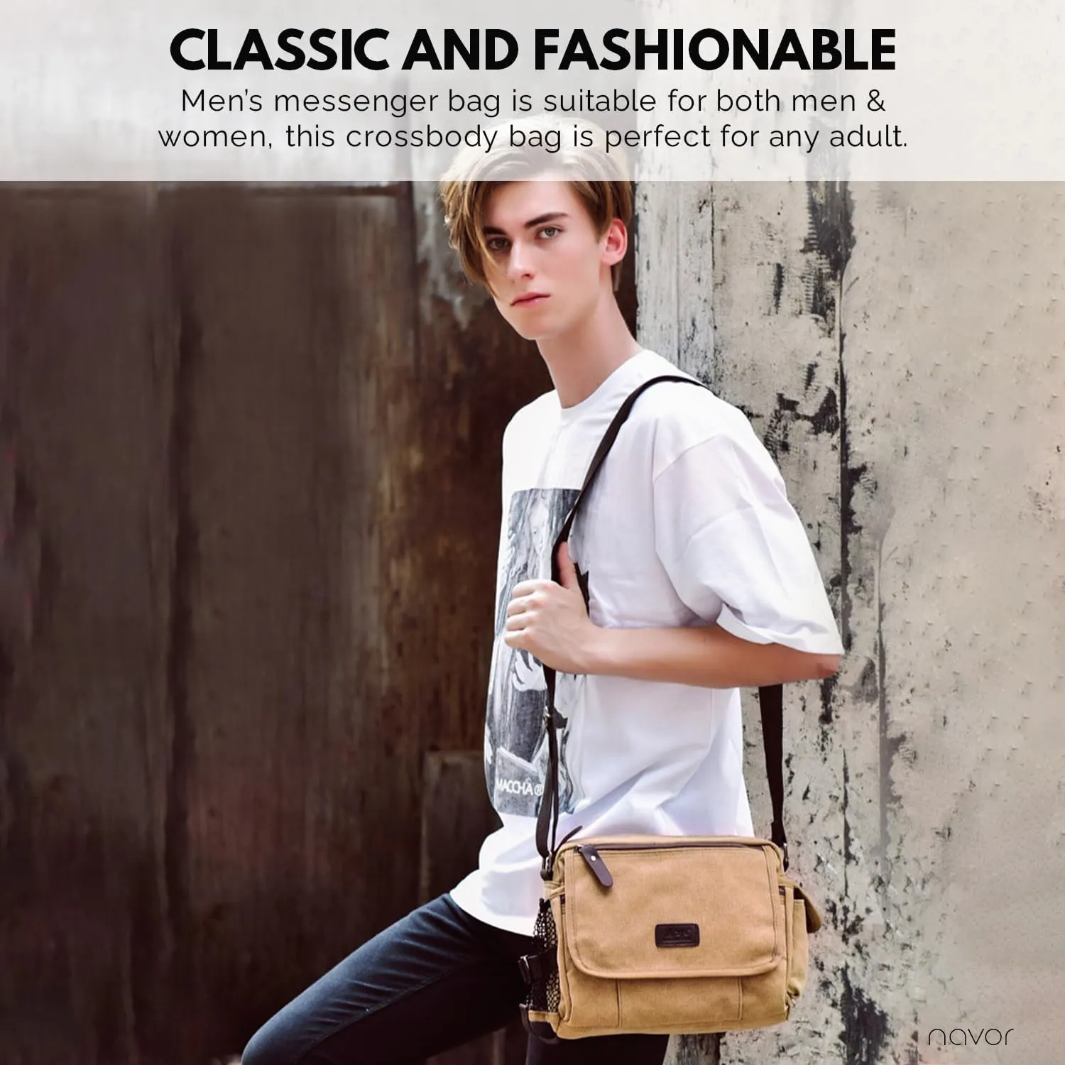 Leonardo | Everyday Casual Crossbody Messenger Bag