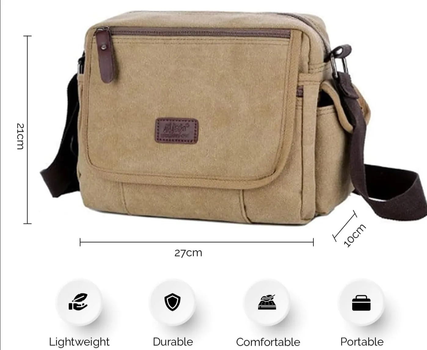 Leonardo | Everyday Casual Crossbody Messenger Bag