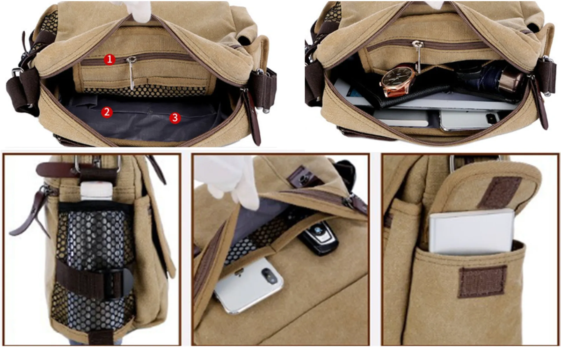 Leonardo | Everyday Casual Crossbody Messenger Bag
