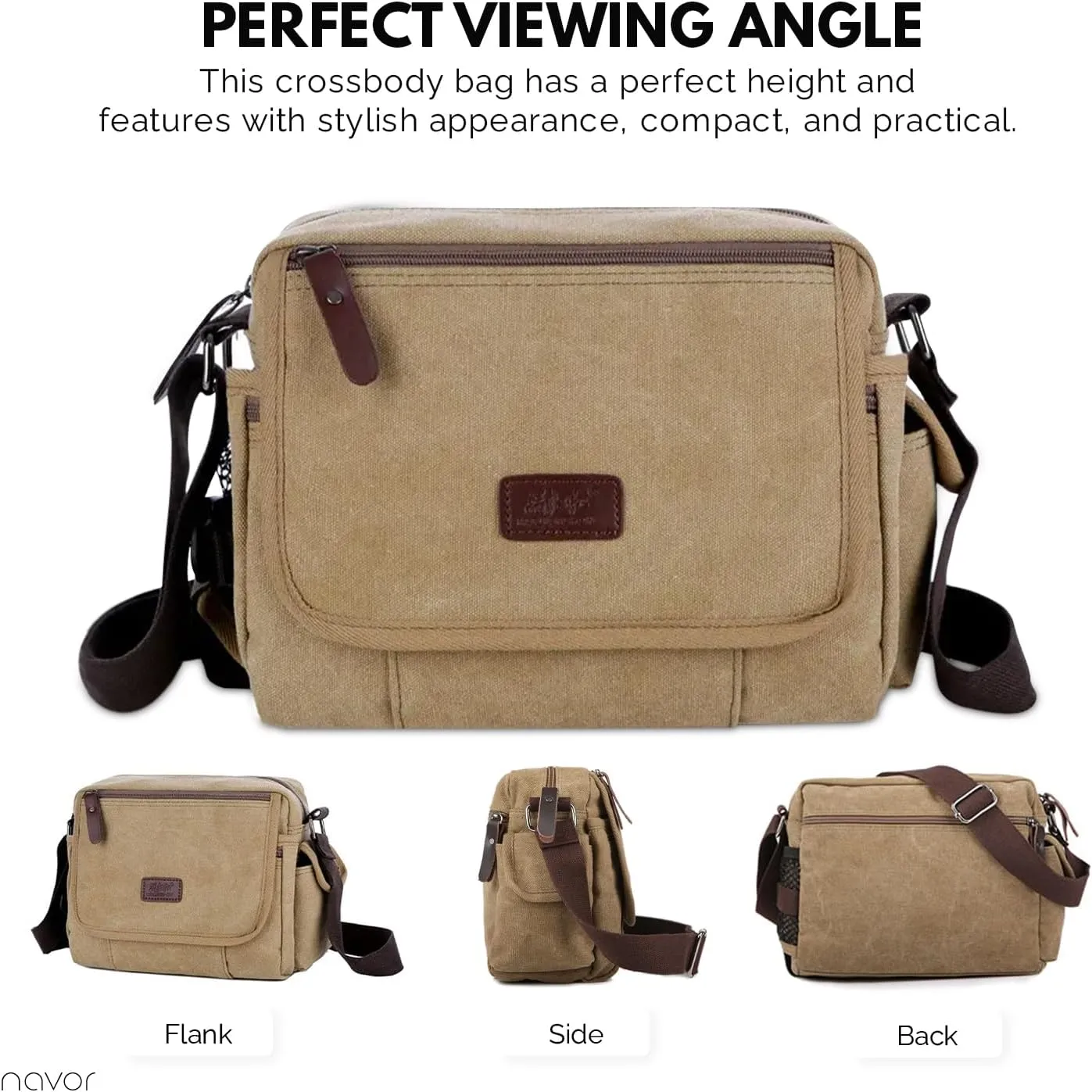 Leonardo | Everyday Casual Crossbody Messenger Bag